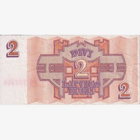 Lettország 2 rubli 1992.  P 36