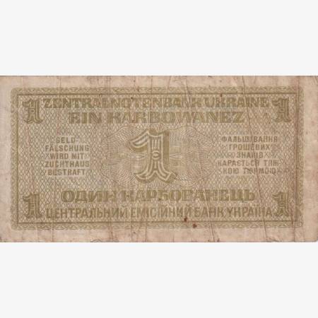Ukrajna 1 karbovanez 1942.  P 49
