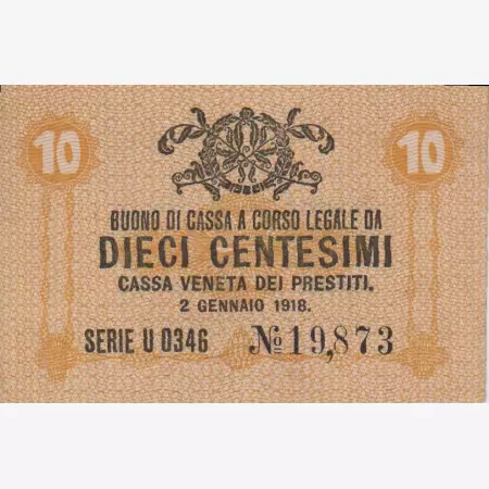 Olaszország 10 centisimi 1918.  M 2