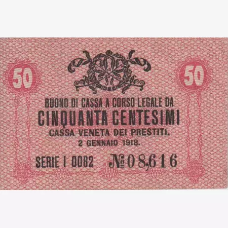 Olaszország 50 centisimi 1918.  M 3