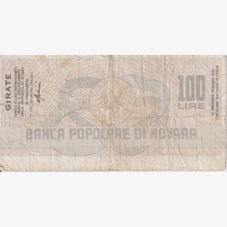 Olaszország 100 lira csekk 1976.