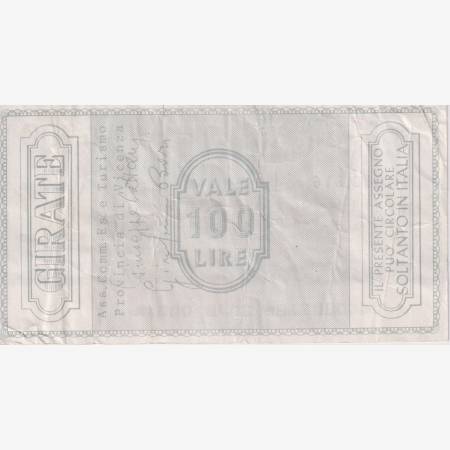 Olaszország 100 lira csekk 1976.