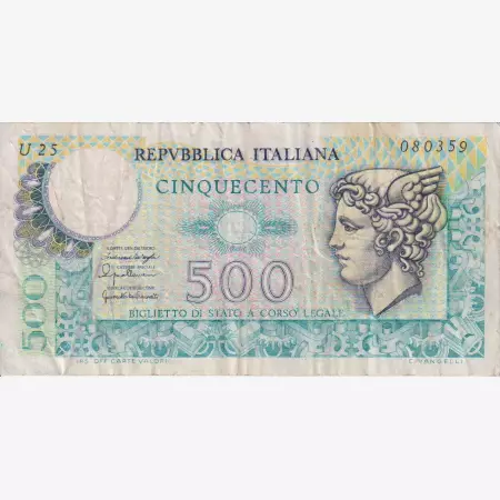 Olaszország 500 lira 1976   P 95