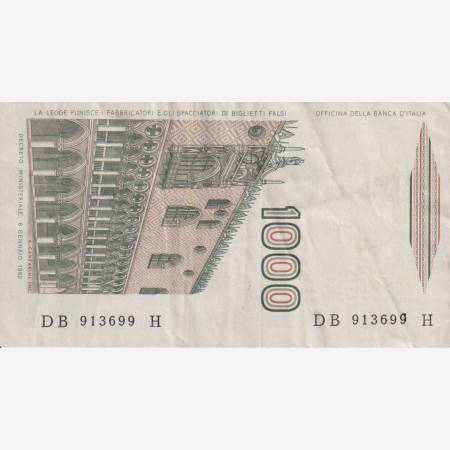 Olaszország 1000 lira 1982.   P 109