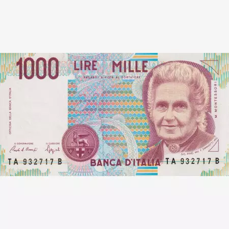 Olaszország 1000 lira 1990.   P 114