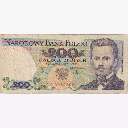 Lengyelország 200 zlotych 1986.   P 144c