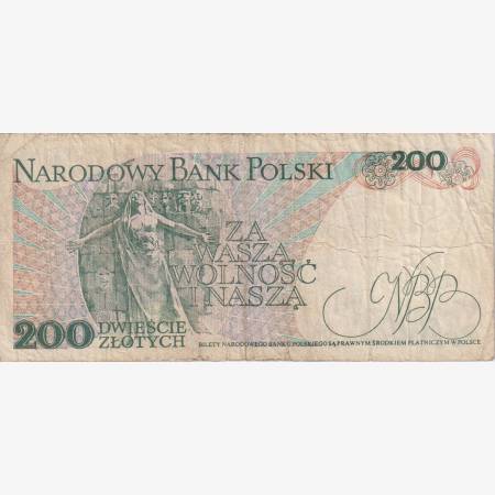 Lengyelország 200 zlotych 1986.   P 144c