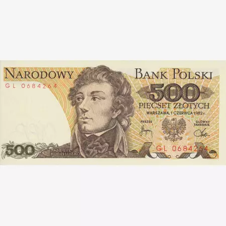 Lengyelország 500 zlotych 1982.   P 145d