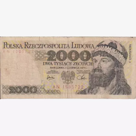 Lengyelország 2000 zlotych 1979.   P 147b