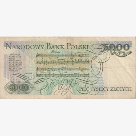 Lengyelország 5000 zlotych 1986.   P 150b