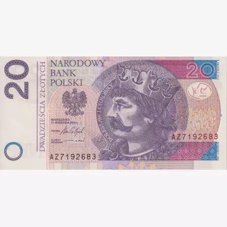 Lengyelország 20 zlotych 2016.   P 184