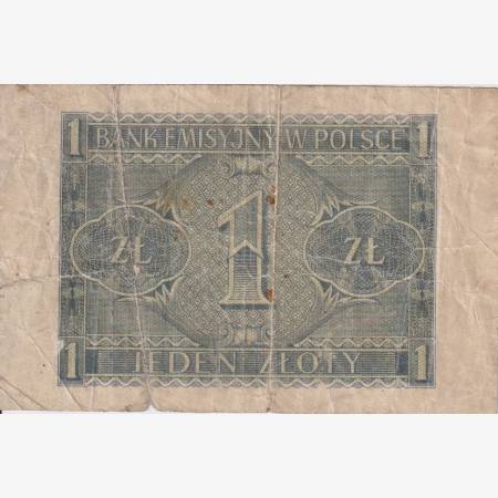 Lengyelország 1 zlotych 1941.   P 99