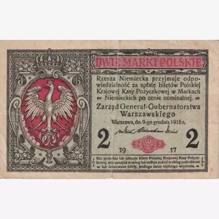 Lengyelország 2 márka 1917.   P 3