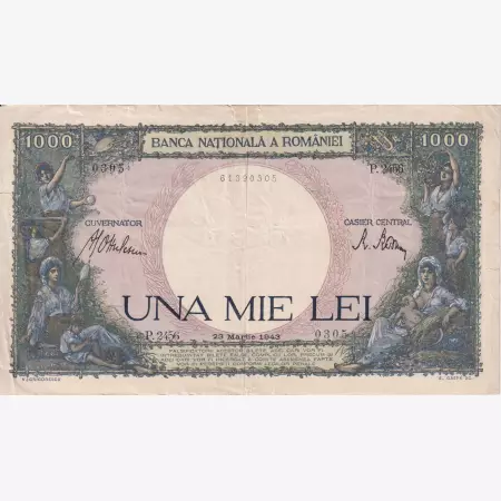 Románia 1000 lei 1943.   P 52