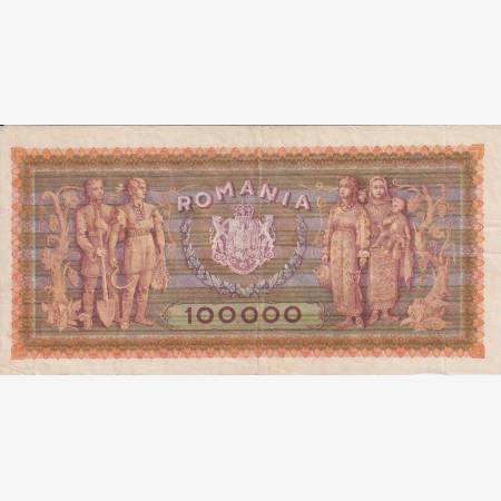 Románia 100.000 lei 1947.   P 59
