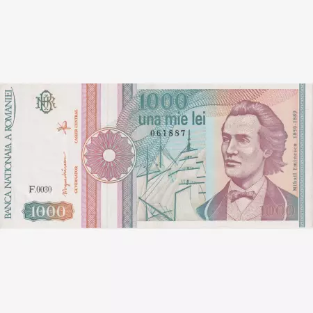 Románia 1000 lei 1991.   P 101A