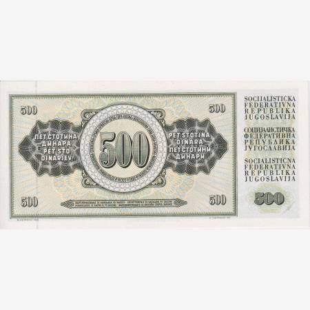 Jugoszlávia 500 dinár 1978.   P 91a