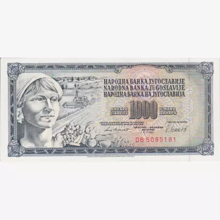 Jugoszlávia 1000 dinár 1981.   P 92
