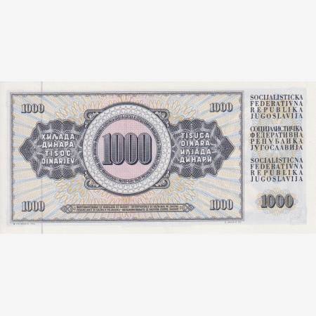 Jugoszlávia 1000 dinár 1981.   P 92