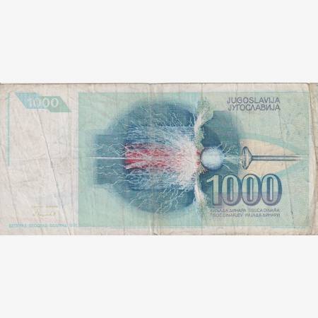 Jugoszlávia 1000 dinár 1991.   P 110