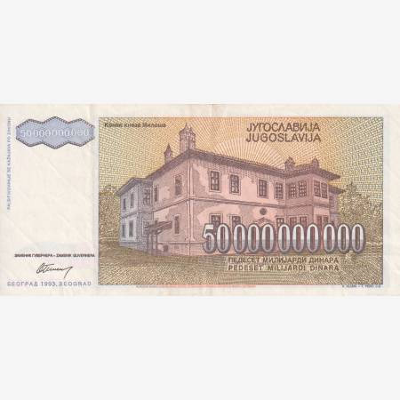Jugoszlávia 50.000.000.000 dinár 1993.   P 136