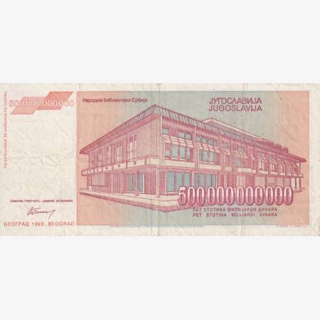 Jugoszlávia 500.000.000.000 dinár 1993.   P 137
