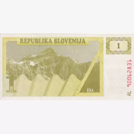 Szlovénia 1 tolar 1990.   P 1