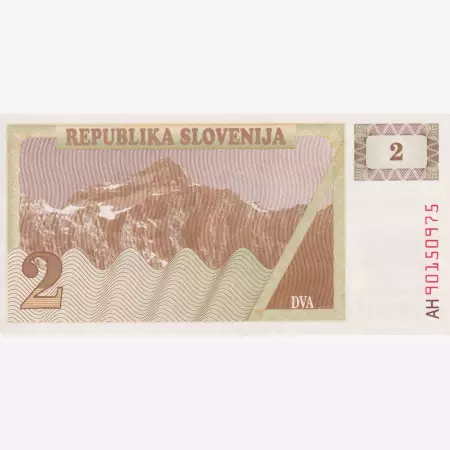 Szlovénia 2 tolarjev 1990.   P 2