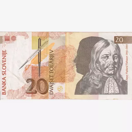 Szlovénia 20 tolarjev 1992.   P 12