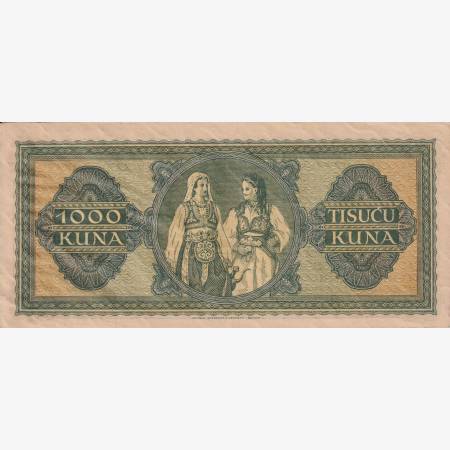 Horvátország 1000 kuna 1943.   P 12
