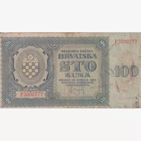Horvátország 100 kuna 1941.   P 2