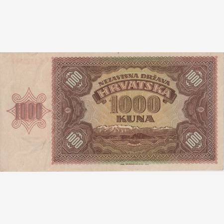 Horvátország 1000 kuna 1941.   P 4