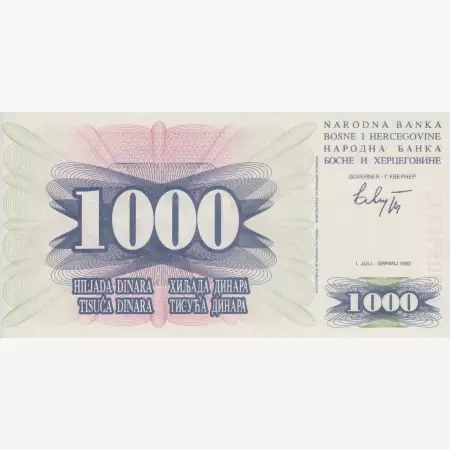 Bosznia-Hercegovina 1000 dinár 1992.   P 15