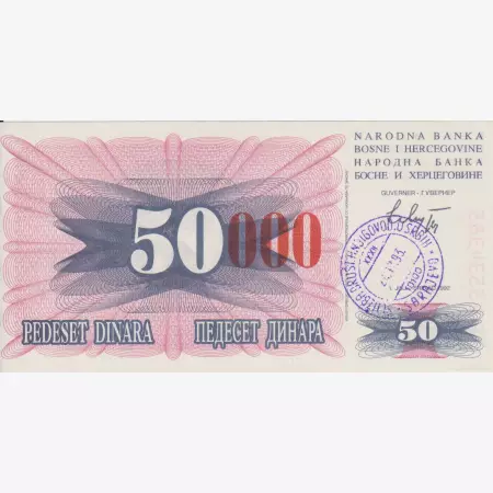 Bosznia-Hercegovina 50.000 dinár 1993.   P 55d