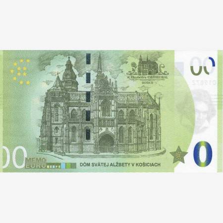 2021. "0"  Euro Ferenc pápa Kassán  Emlékbankjegy