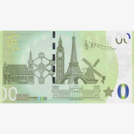 2018. "0" Euro Szent István király Emlékbankjegy