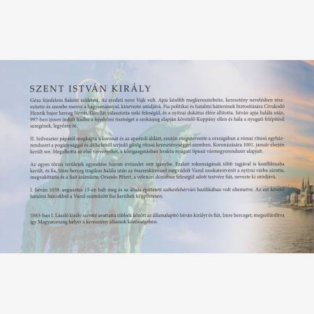 2018. "0" Euro Szent István király Emlékbankjegy díszcsomagolás