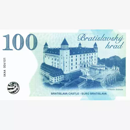 2023. "0" Euro Pozsonyi vár Emlékbankjegy UV.