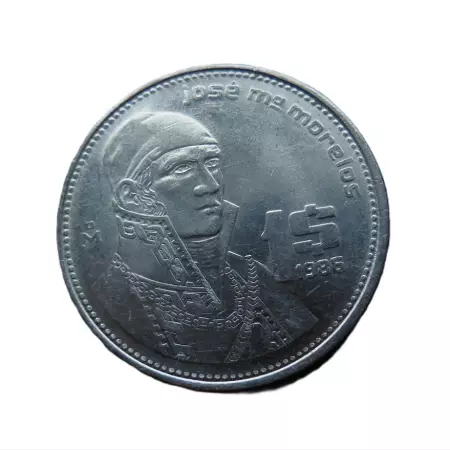 Mexikó 1 peso 1986. Ni.
