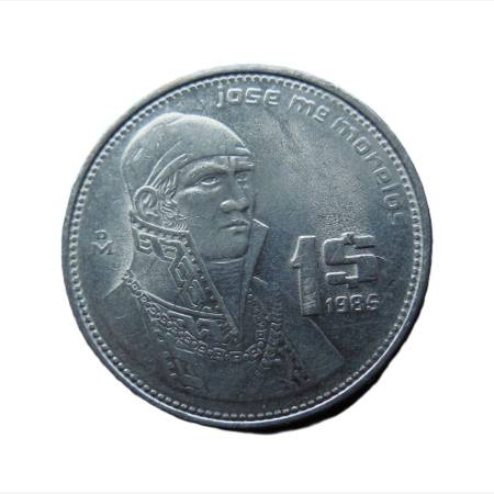 Mexikó 1 peso 1986. Ni.