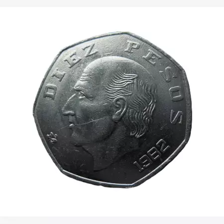 Mexikó 10 pesos 1982. Ni.