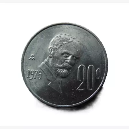 Mexikó 20 centavos 1975. Ni.