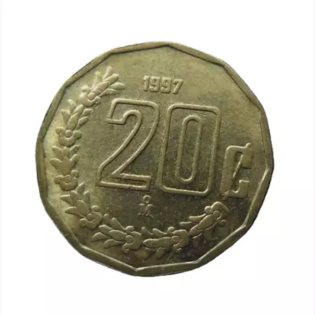 Mexikó 20 centavos 1997. Br.