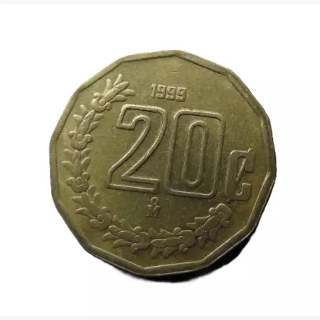 Mexikó 20 centavos 1999. Br.
