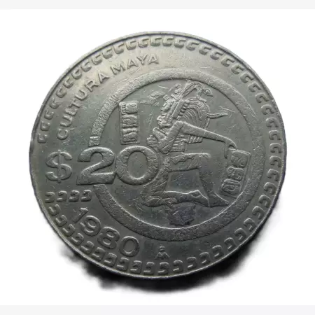 Mexikó 20 pesos 1980. Ni.