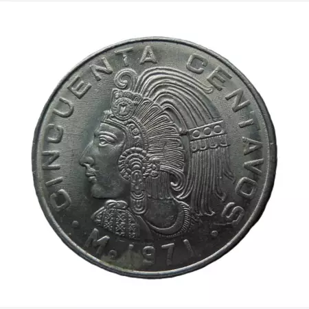 Mexikó 50 centavos 1971. Ni.