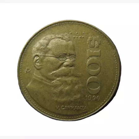 Mexikó 100 pesos 1990. Br.