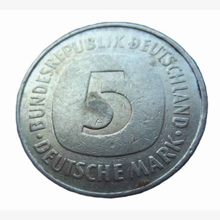 Német 5 márka 1975.J  Ni