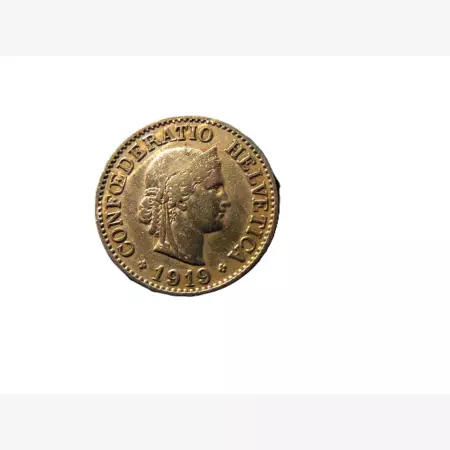 Svájc 10 rappen 1919.  Ni