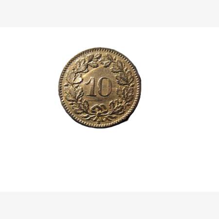 Svájc 10 rappen 1925.  Ni